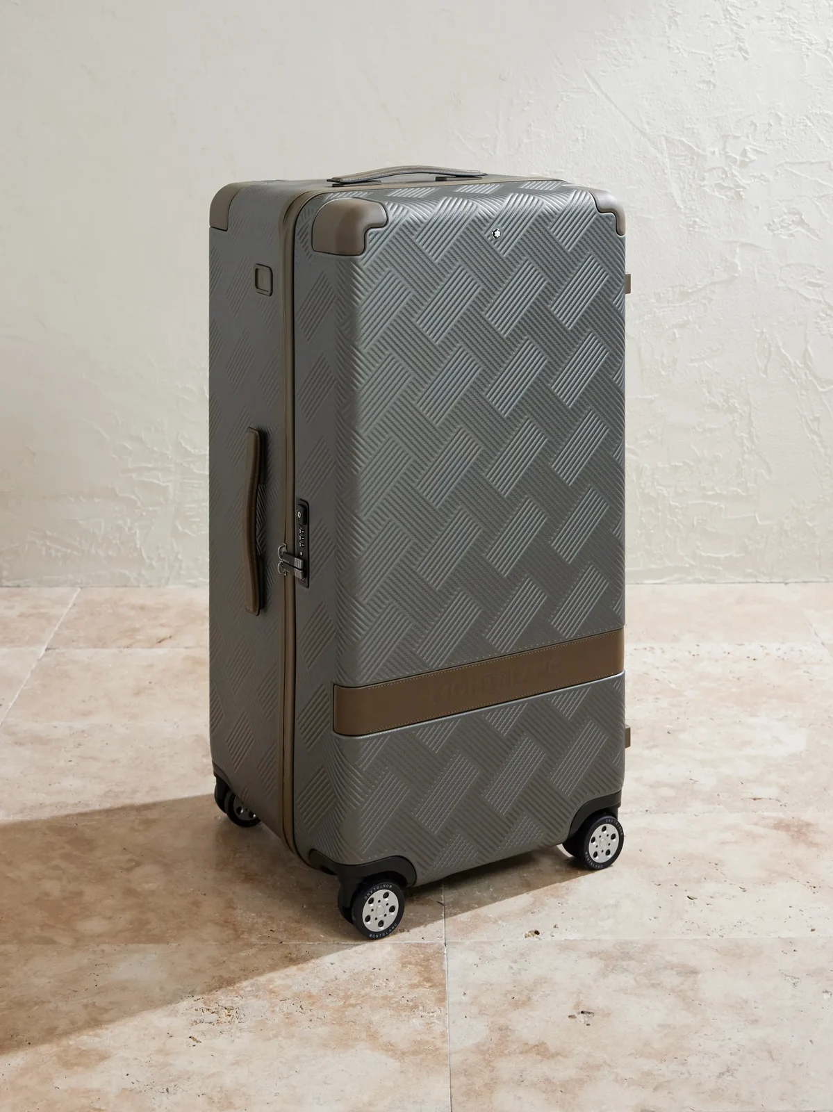 Montblanc #MY4810 Extreme 3.0 Leather-Trimmed Polycarbonate Check-In Suitcase - Men