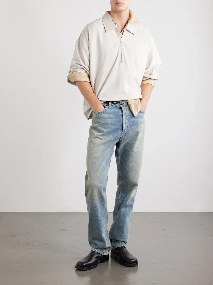 AGOLDE Darius Cotton-Jersey Polo Shirt - Men | Thumbnail 2 AGOLDE Darius Cotton-Jersey Polo Shirt - Men | Thumbnail 2
