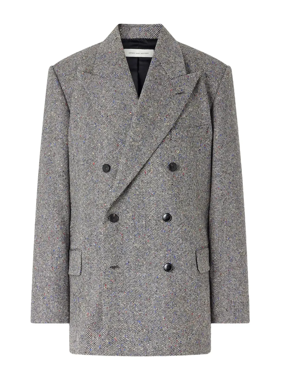 Double-Breasted Wool Blazer - Men Double-Breasted Wool Blazer - Men