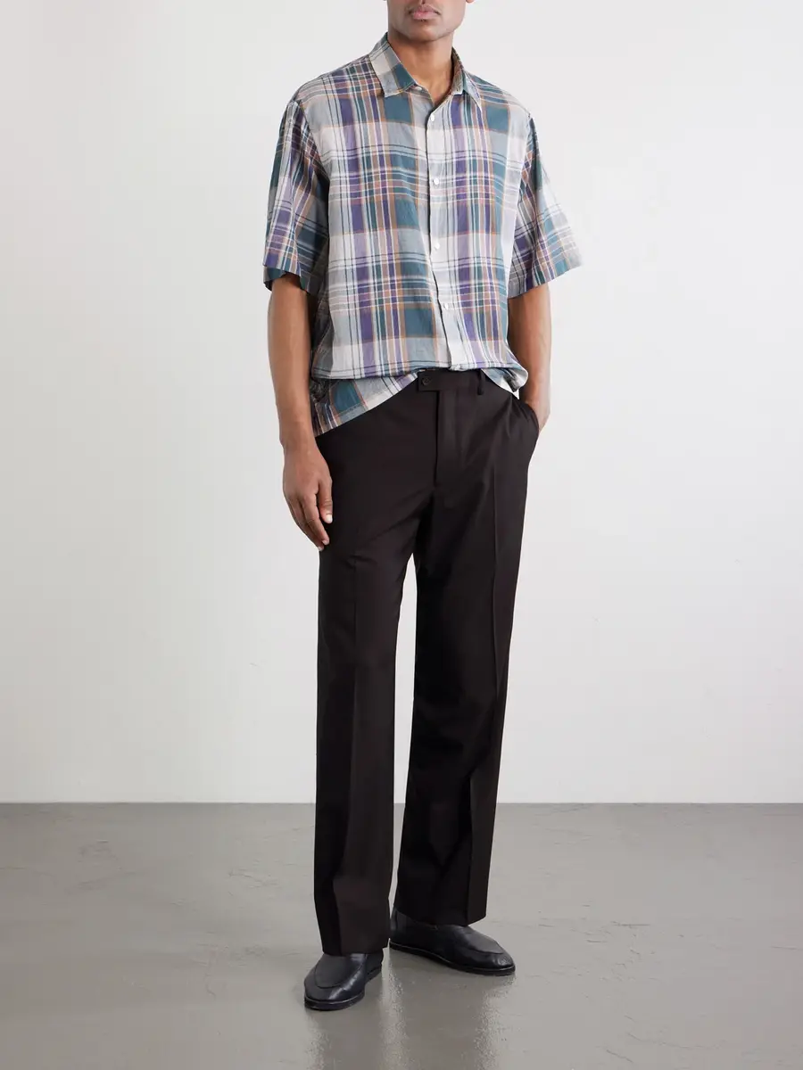 Kaptain Sunshine Straight-Leg Wool-Poplin Trousers - Men | Thumbnail 2 Kaptain Sunshine Straight-Leg Wool-Poplin Trousers - Men | Thumbnail 2