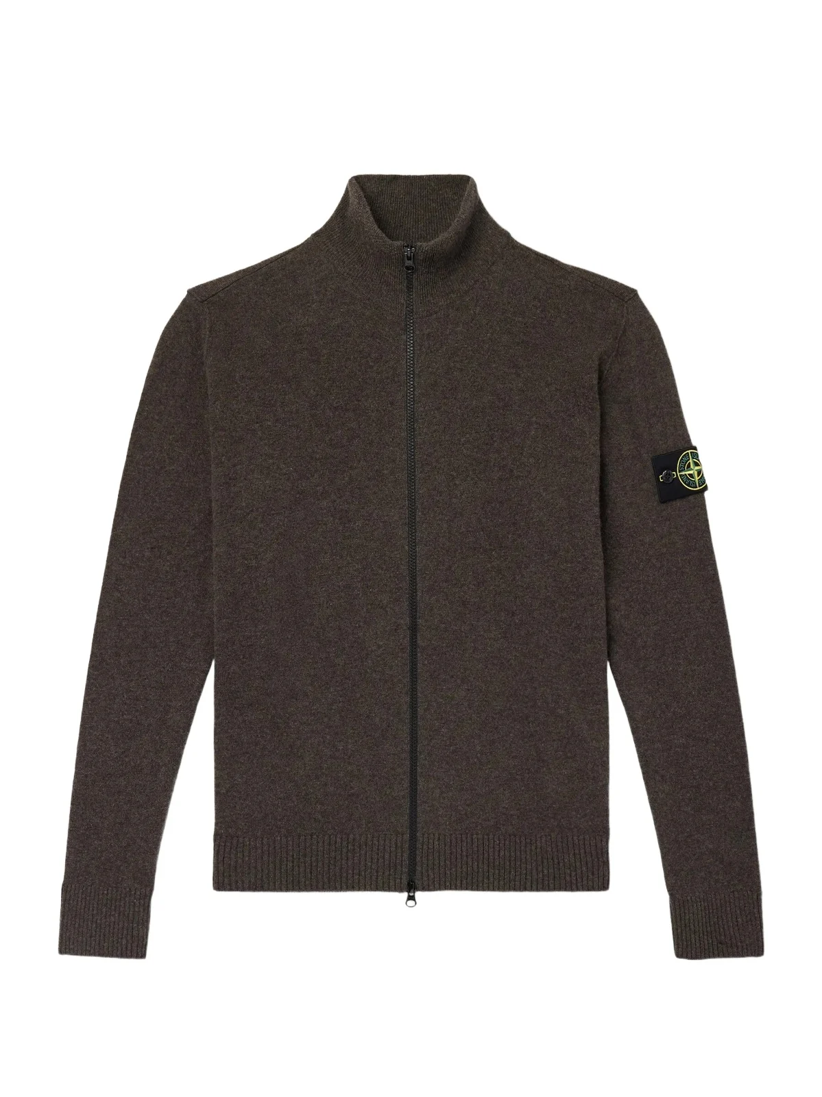 Virgin Wool Zip-Up Cardigan - Men Virgin Wool Zip-Up Cardigan - Men