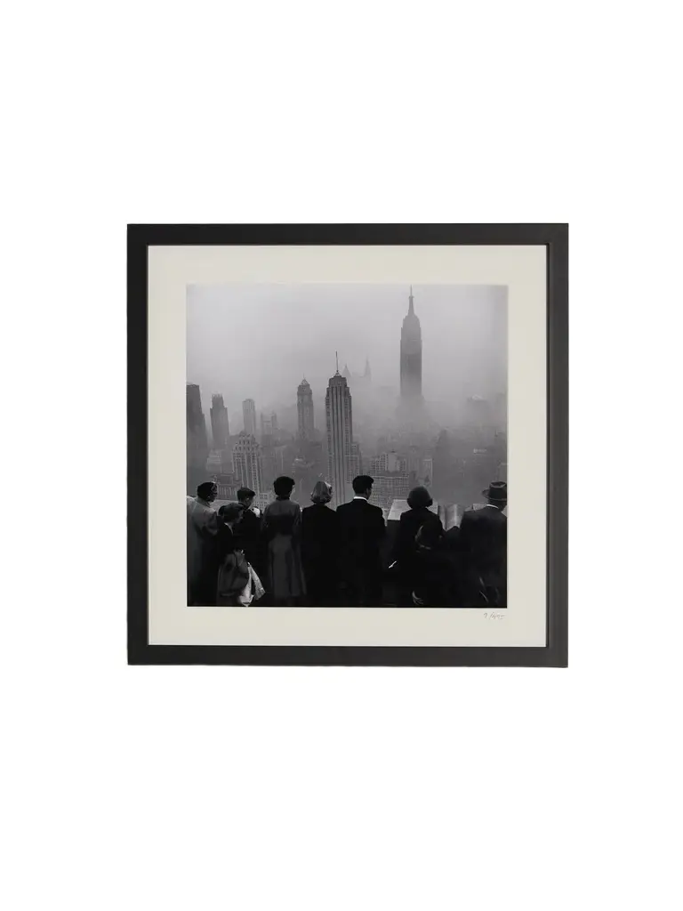 Sonic Editions Framed 1953 Contemplating the Big Apple Print, 40" x 40" - Men