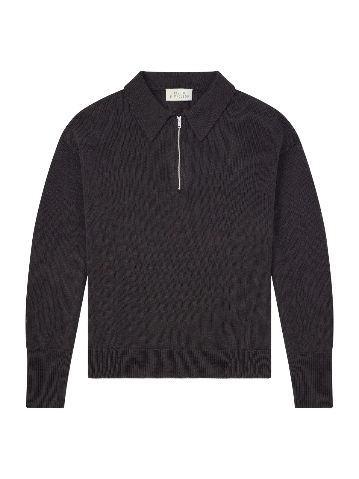 Studio Nicholson Paper Half-Zip Polo Sweater - Men