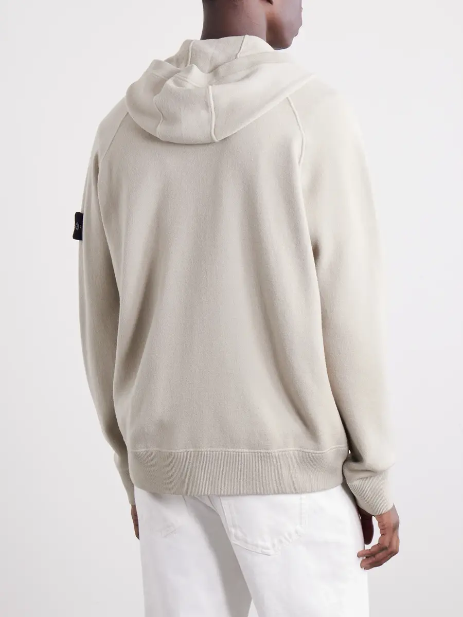 Stone Island Stretch RWS Wool-Blend Zip-Up Hoodie - Men | Thumbnail 4 Stone Island Stretch RWS Wool-Blend Zip-Up Hoodie - Men | Thumbnail 4