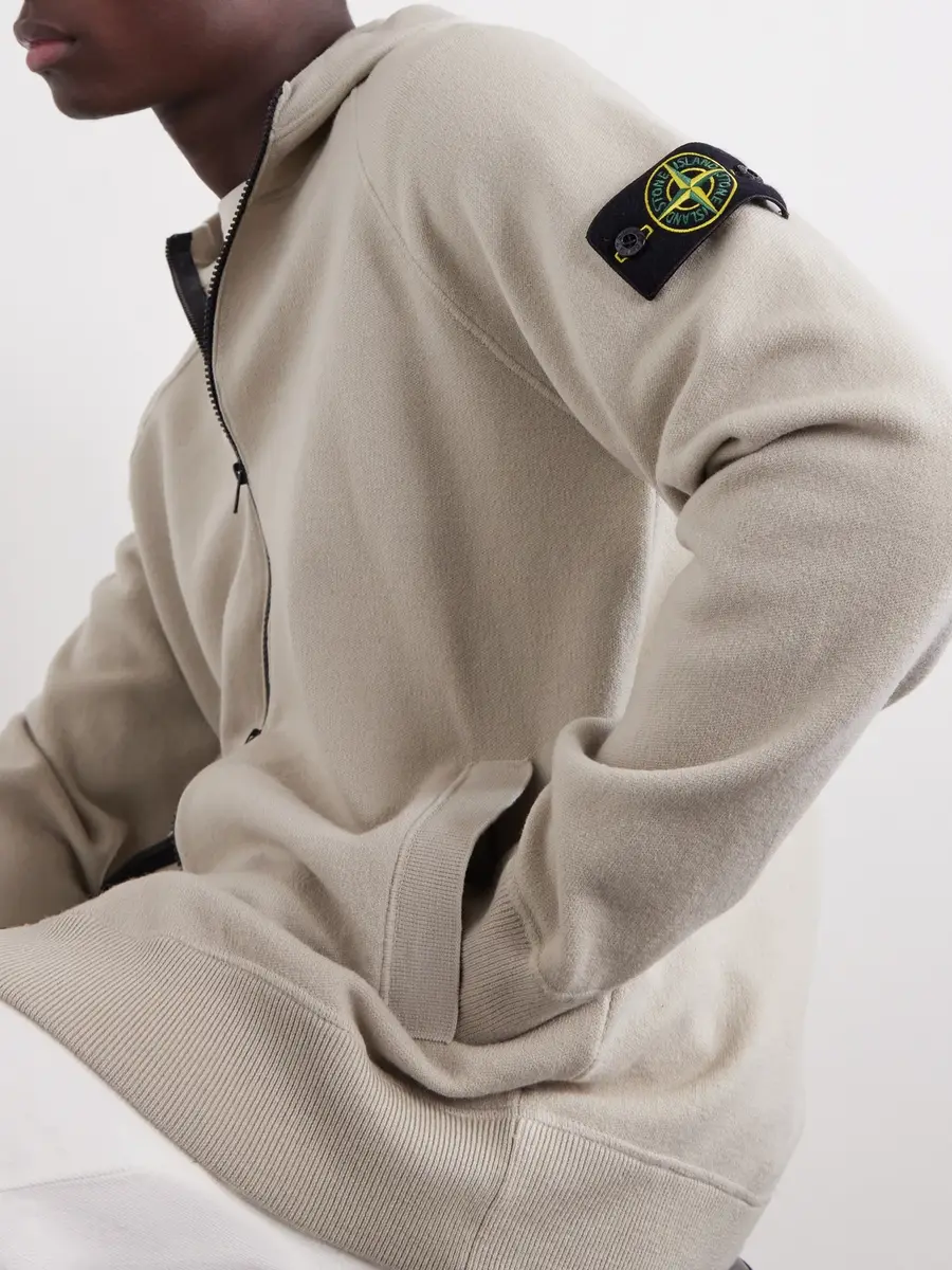 Stone Island Stretch RWS Wool-Blend Zip-Up Hoodie - Men | Thumbnail 5 Stone Island Stretch RWS Wool-Blend Zip-Up Hoodie - Men | Thumbnail 5
