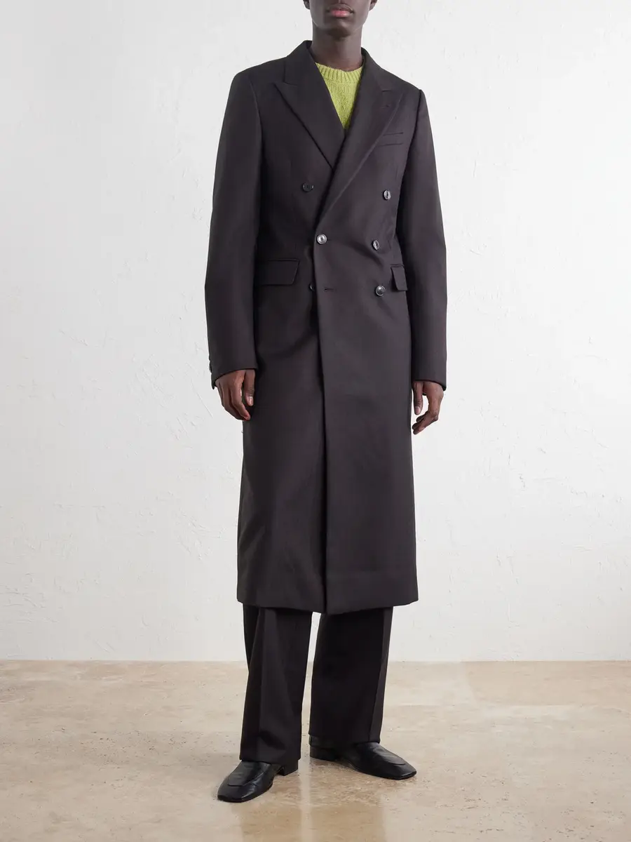 Dries Van Noten Double-Breasted Herringbone Wool Coat - Men | Thumbnail 3 Dries Van Noten Double-Breasted Herringbone Wool Coat - Men | Thumbnail 3