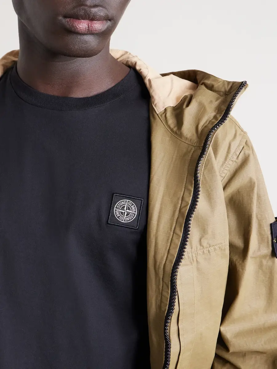 Stone Island Logo-Appliquéd Cotton-Jersey T-Shirt - Men | Thumbnail 5 Stone Island Logo-Appliquéd Cotton-Jersey T-Shirt - Men | Thumbnail 5