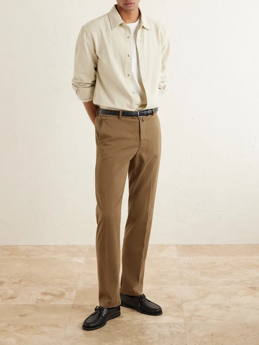 Kiton Straight-Leg Lyocell-Blend Trousers - Men | Thumbnail 2