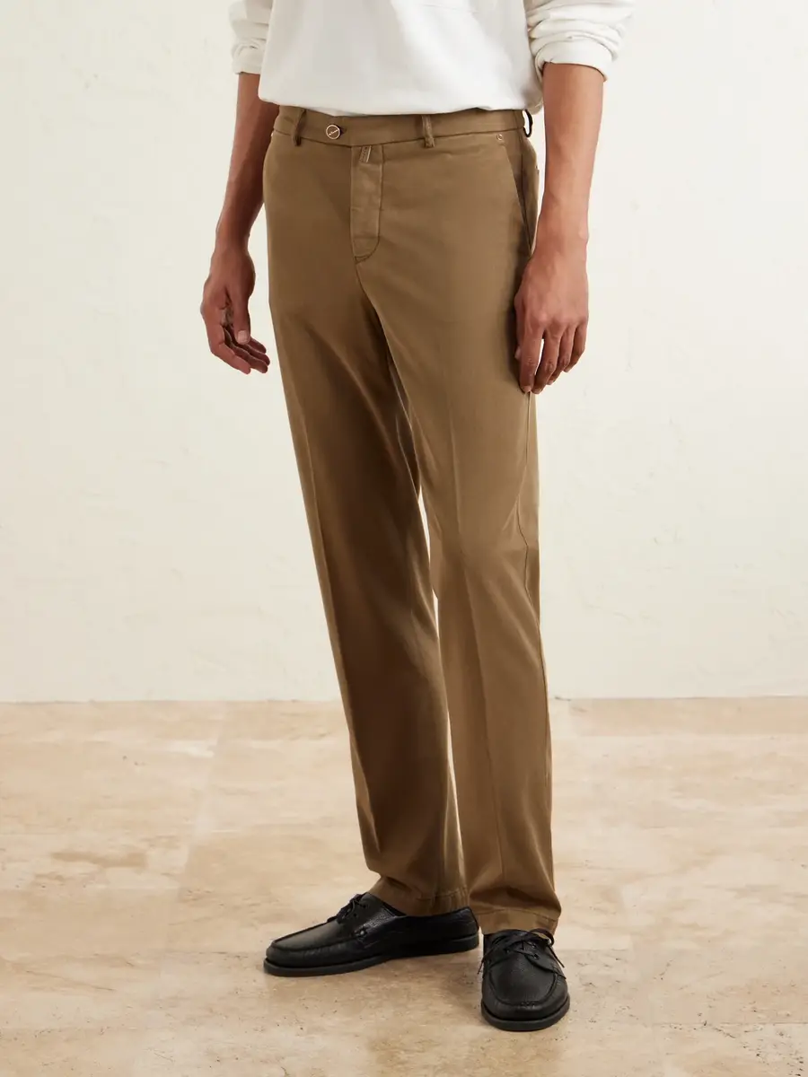 Kiton Straight-Leg Lyocell-Blend Trousers - Men | Thumbnail 3