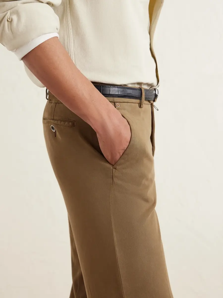 Kiton Straight-Leg Lyocell-Blend Trousers - Men | Thumbnail 5