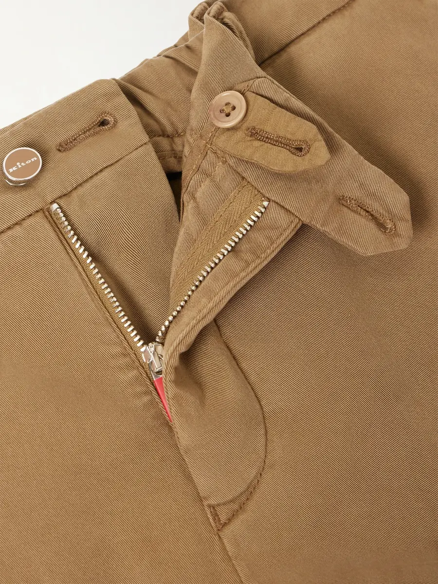 Kiton Straight-Leg Lyocell-Blend Trousers - Men | Thumbnail 6