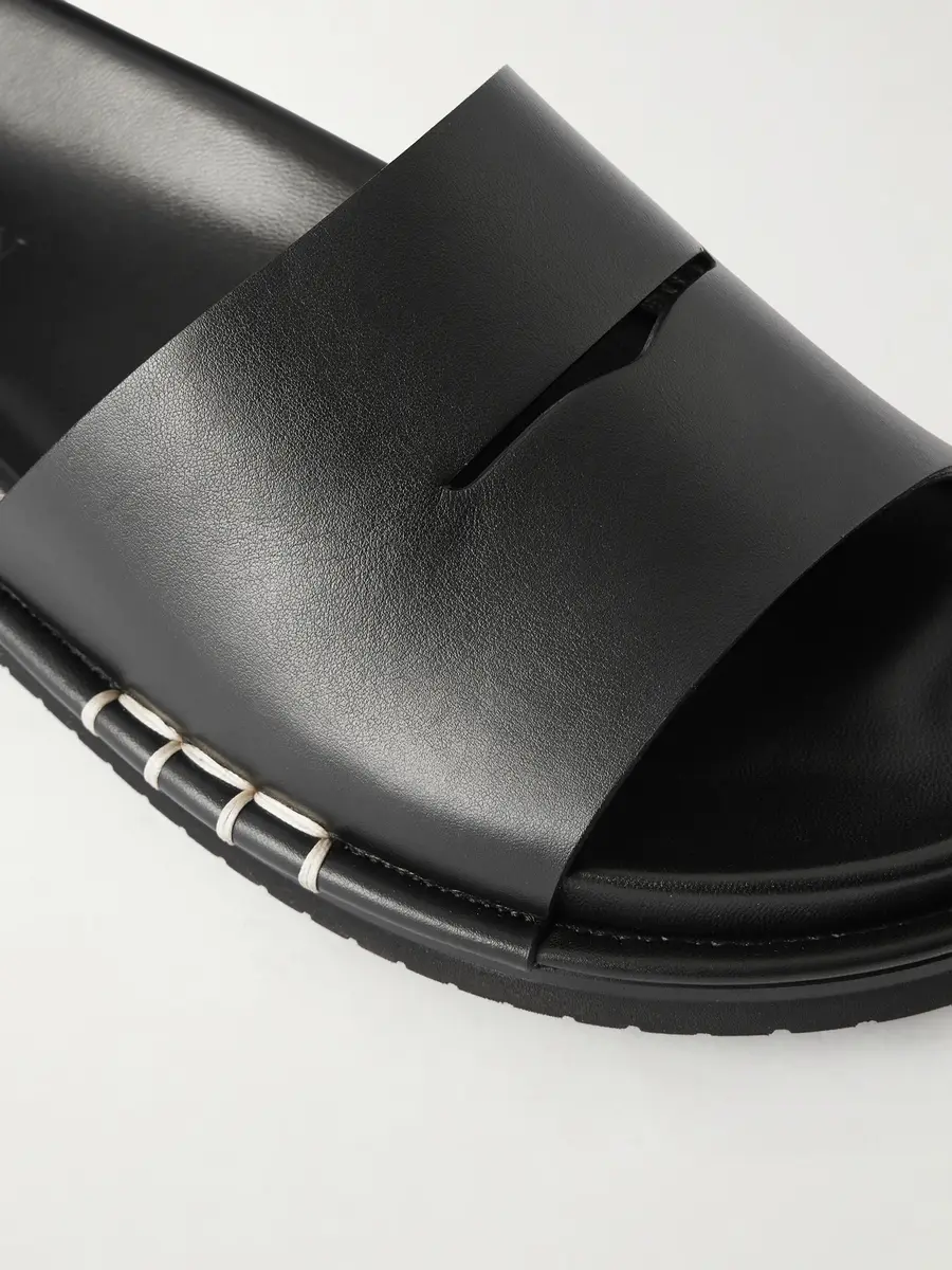 JW Anderson Fussbett Leather Sandals - Men | Thumbnail 4