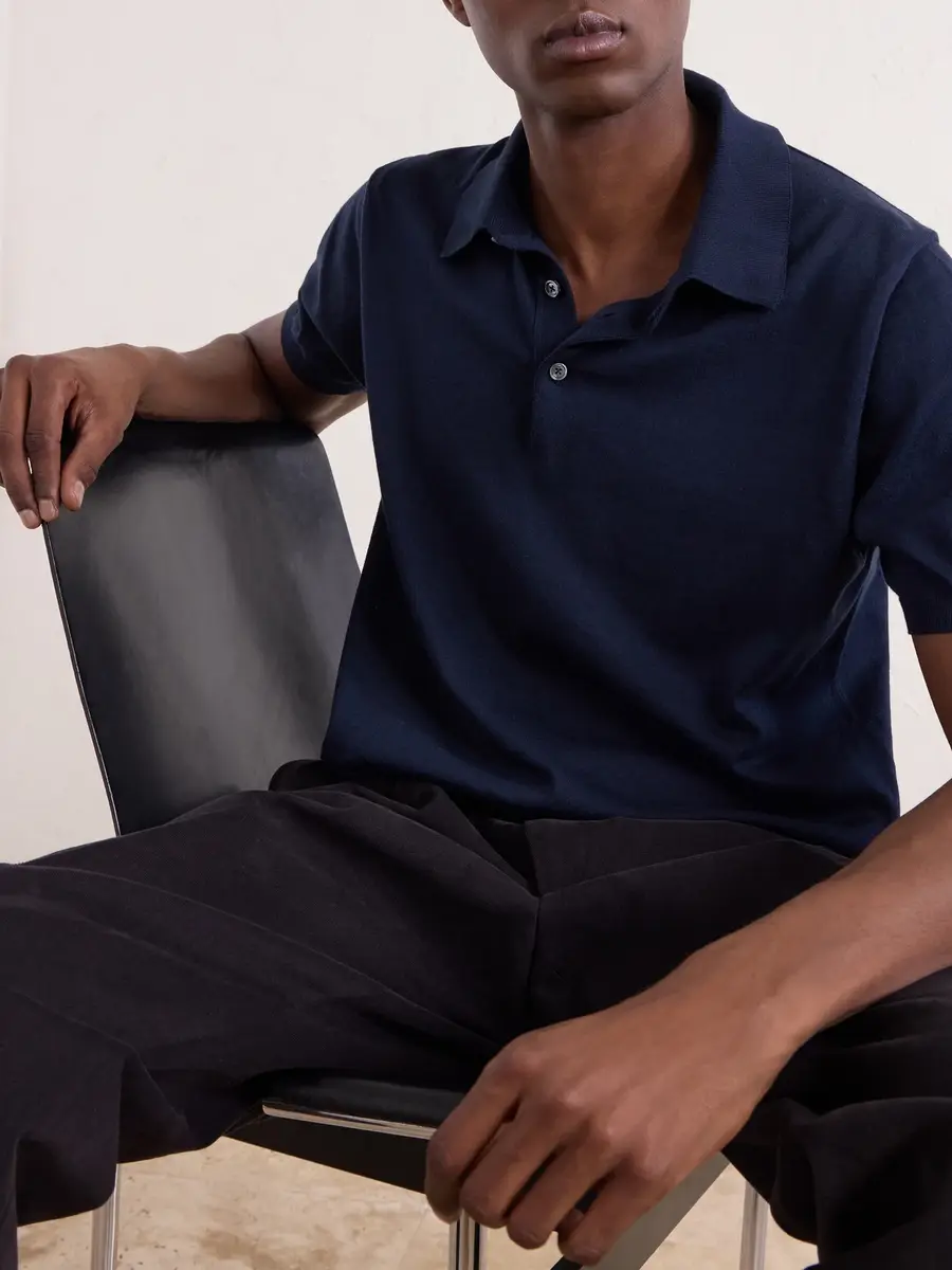 Kiton Cotton Polo Shirt - Men | Thumbnail 5