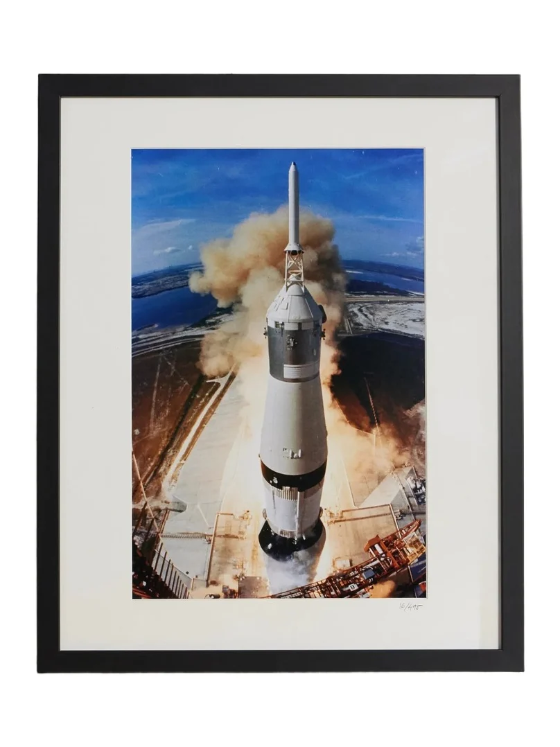 Sonic Editions Framed 1969 Launch of Apollo 11 Print, 40" x 50" - Men