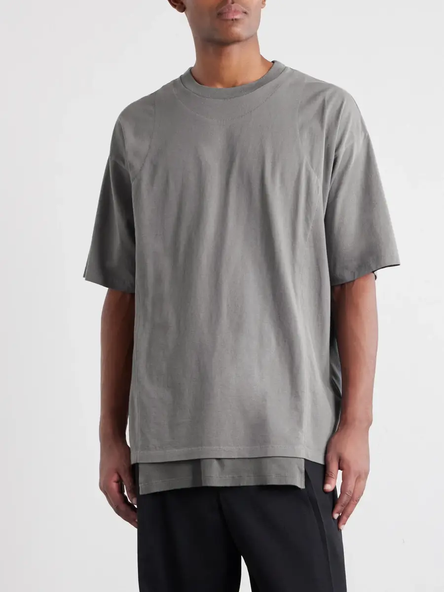 Maison Margiela Layered Cotton-Jersey T-Shirt - Men | Thumbnail 3