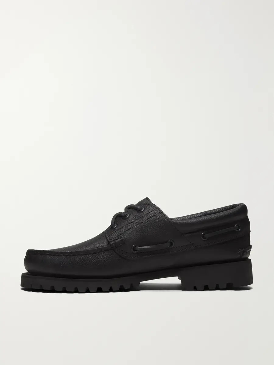 Timberland Authentic 3-Eye Lug Full-Grain Leather Boat Shoes - Men | Thumbnail 3 Timberland Authentic 3-Eye Lug Full-Grain Leather Boat Shoes - Men | Thumbnail 3