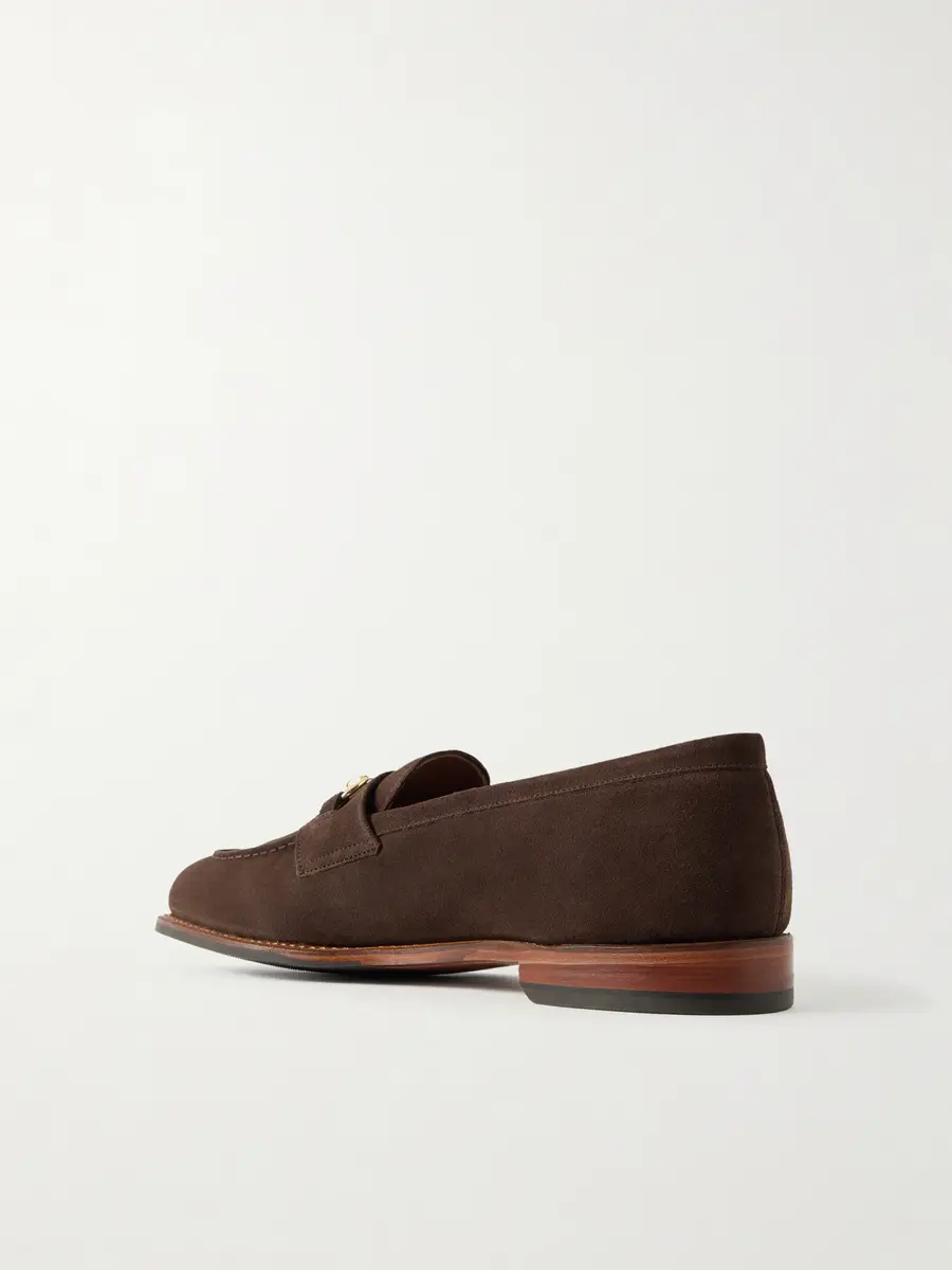 Grenson Franklin Horsebit-Embellished Suede Loafers - Men | Thumbnail 4