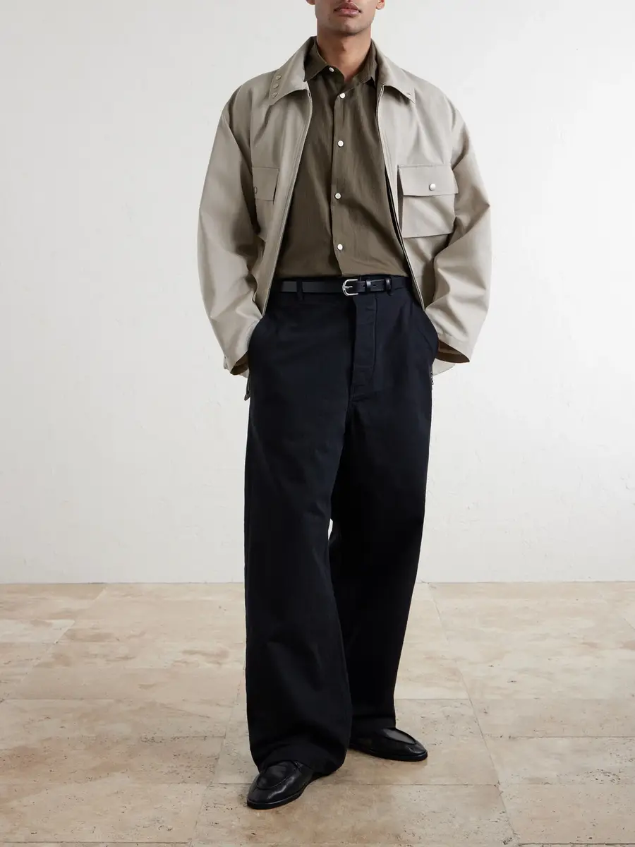 Kaptain Sunshine Wide-Leg Cotton-Drill Trousers - Men | Thumbnail 2 Kaptain Sunshine Wide-Leg Cotton-Drill Trousers - Men | Thumbnail 2