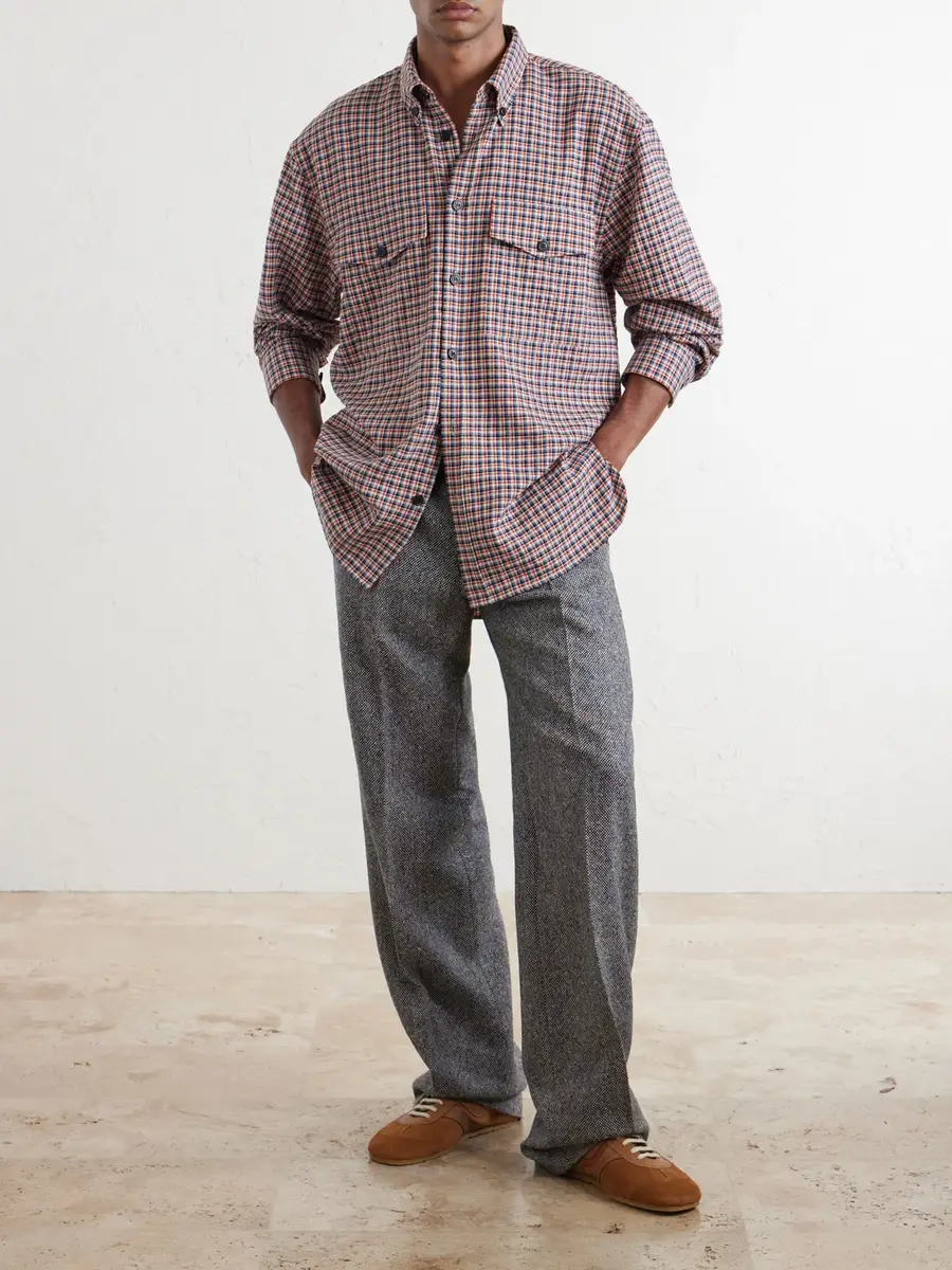 Dries Van Noten Checked Cotton-Blend Flannel Shirt - Men | Thumbnail 2 Dries Van Noten Checked Cotton-Blend Flannel Shirt - Men | Thumbnail 2