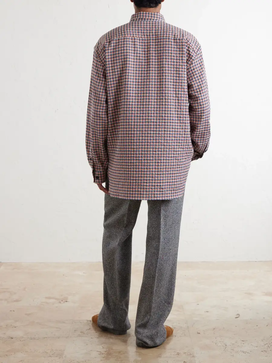 Dries Van Noten Checked Cotton-Blend Flannel Shirt - Men | Thumbnail 4 Dries Van Noten Checked Cotton-Blend Flannel Shirt - Men | Thumbnail 4