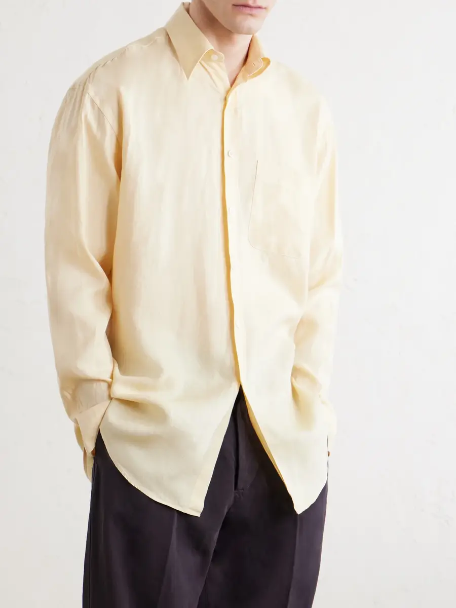 Anderson & Sheppard Linen Shirt - Men | Thumbnail 3 Anderson & Sheppard Linen Shirt - Men | Thumbnail 3