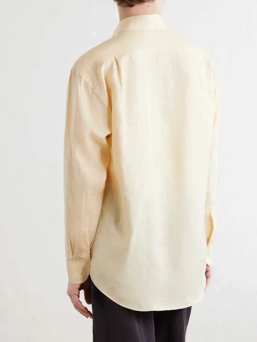 Anderson & Sheppard Linen Shirt - Men | Thumbnail 4 Anderson & Sheppard Linen Shirt - Men | Thumbnail 4