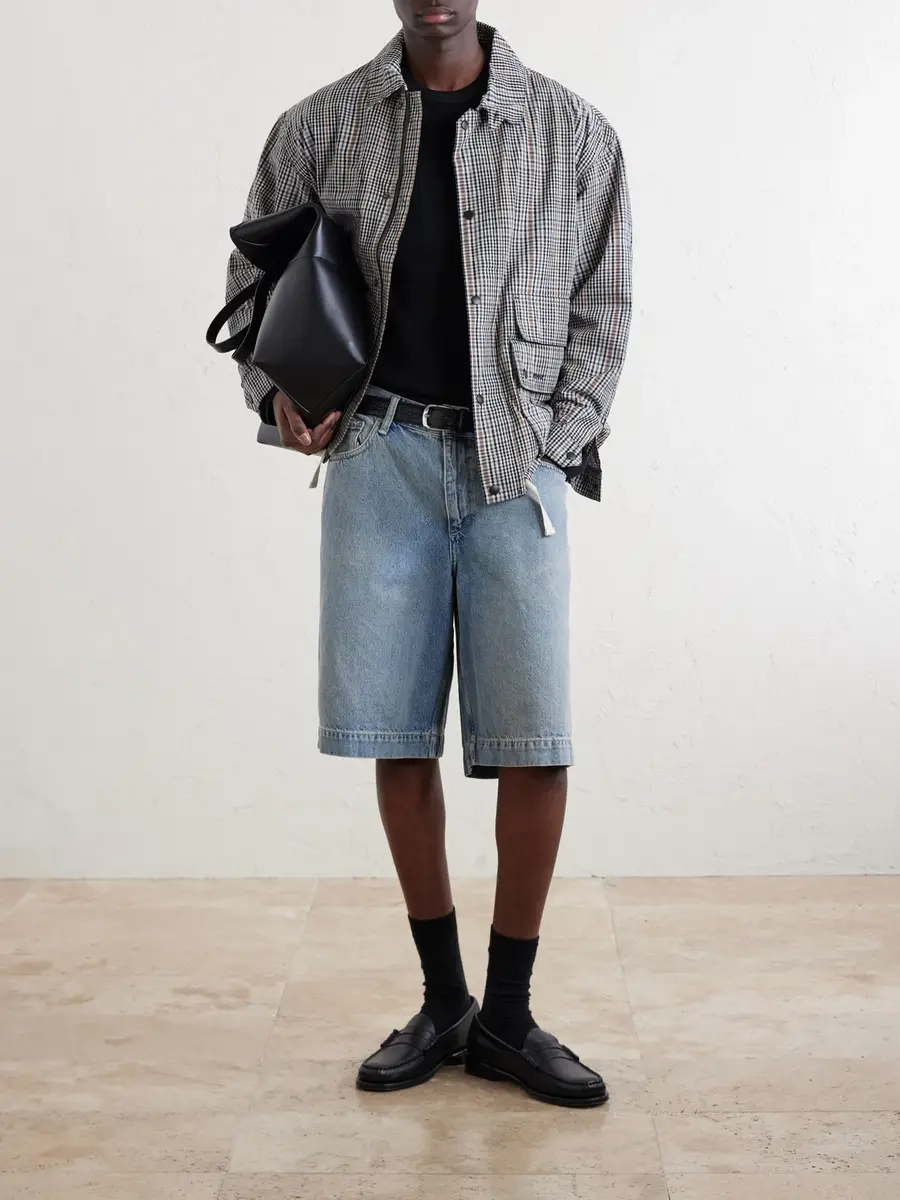 rag & bone Wide-Leg Denim Shorts - Men | Thumbnail 2