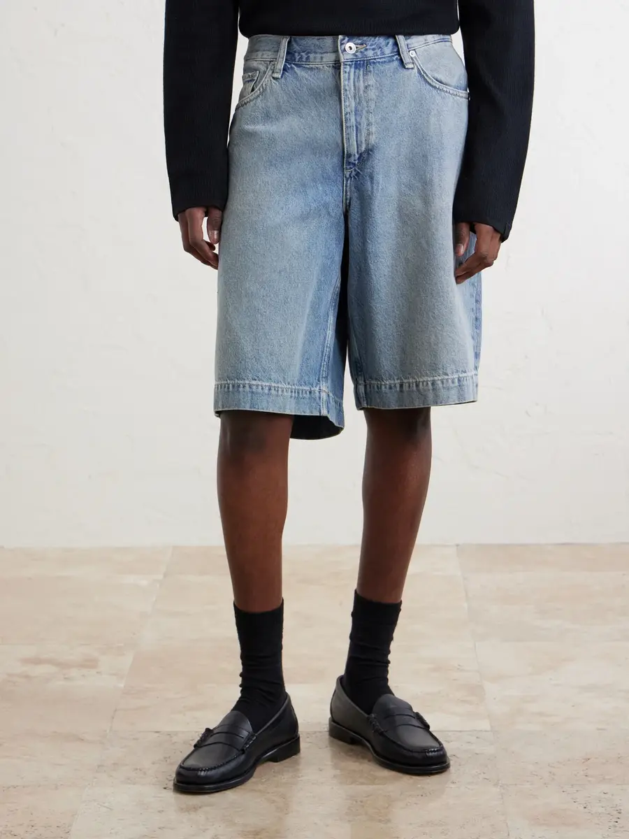 rag & bone Wide-Leg Denim Shorts - Men | Thumbnail 3