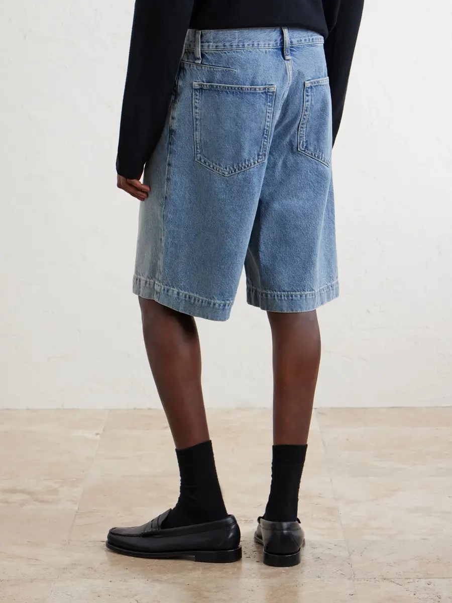 rag & bone Wide-Leg Denim Shorts - Men | Thumbnail 4