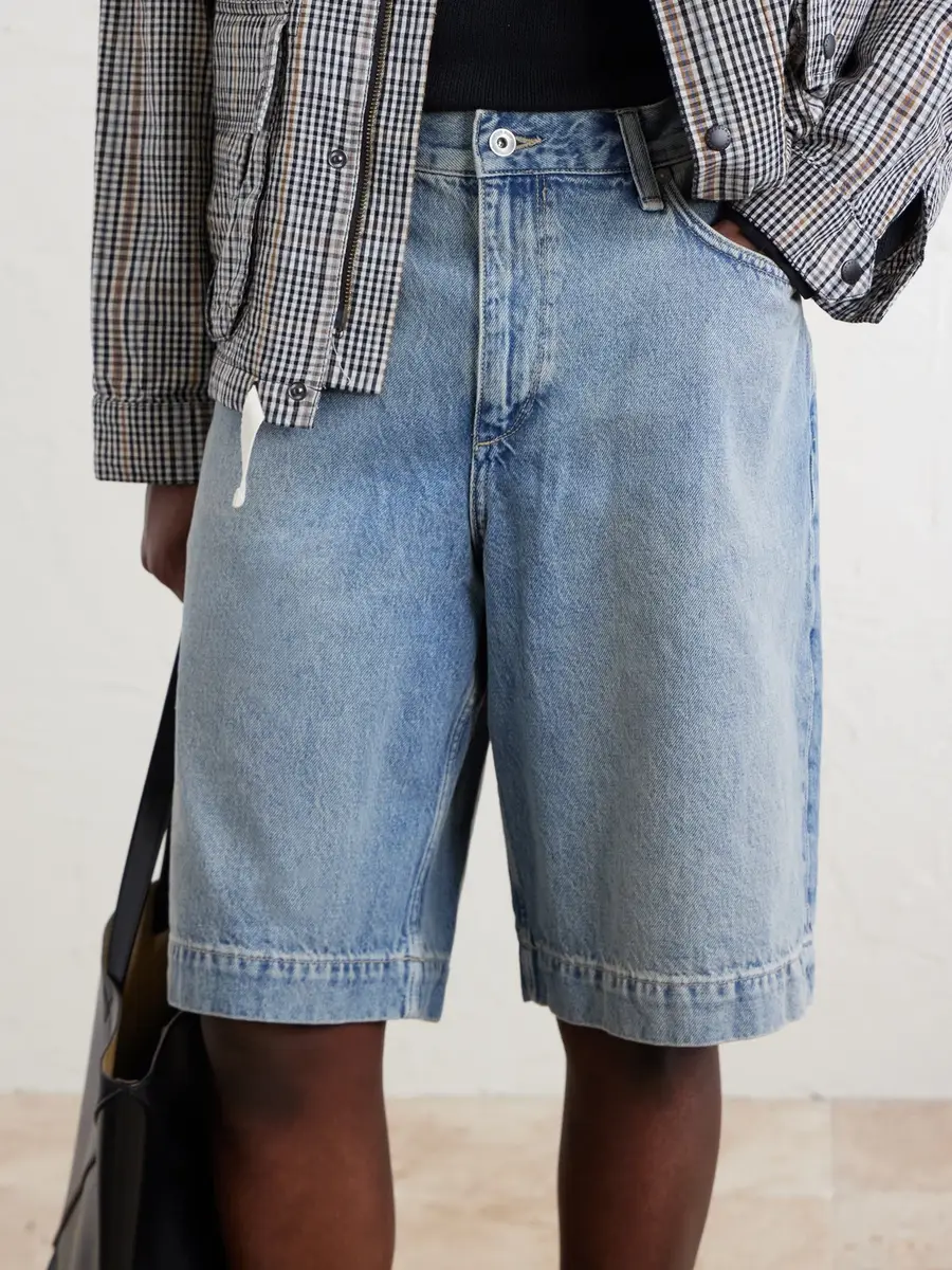 rag & bone Wide-Leg Denim Shorts - Men | Thumbnail 6