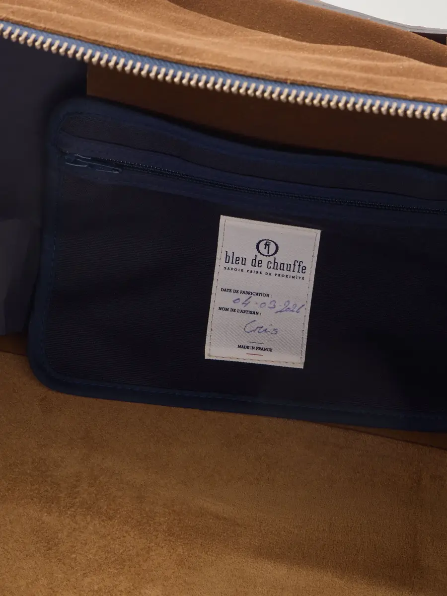 Bleu de Chauffe Sac Voyage Leather-Trimmed Suede Weekend Bag - Men | Thumbnail 6 Bleu de Chauffe Sac Voyage Leather-Trimmed Suede Weekend Bag - Men | Thumbnail 6