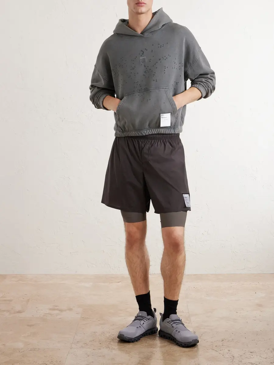 Satisfy Slim-Fit Layered 8" Techsilk and Justice™ coldblack® Shorts - Men | Thumbnail 2 Satisfy Slim-Fit Layered 8" Techsilk and Justice™ coldblack® Shorts - Men | Thumbnail 2