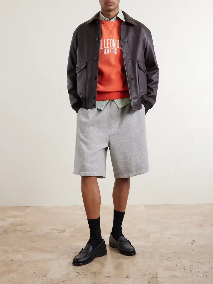 Aimé Leon Dore Logo-Print Cotton-Blend Jersey Sweatshirt - Men | Thumbnail 2 Aimé Leon Dore Logo-Print Cotton-Blend Jersey Sweatshirt - Men | Thumbnail 2