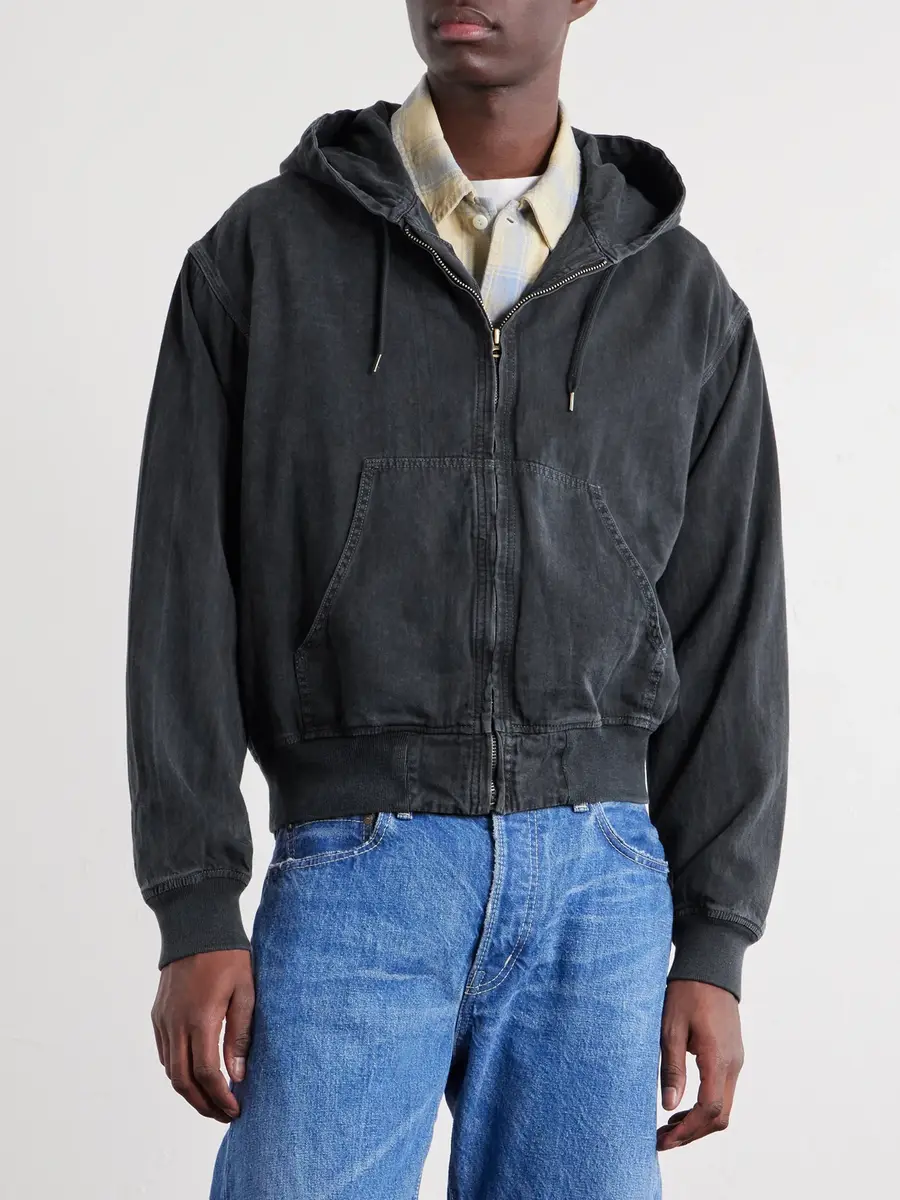 Remi Relief Cotton-Twill Hooded Blouson Jacket - Men | Thumbnail 3