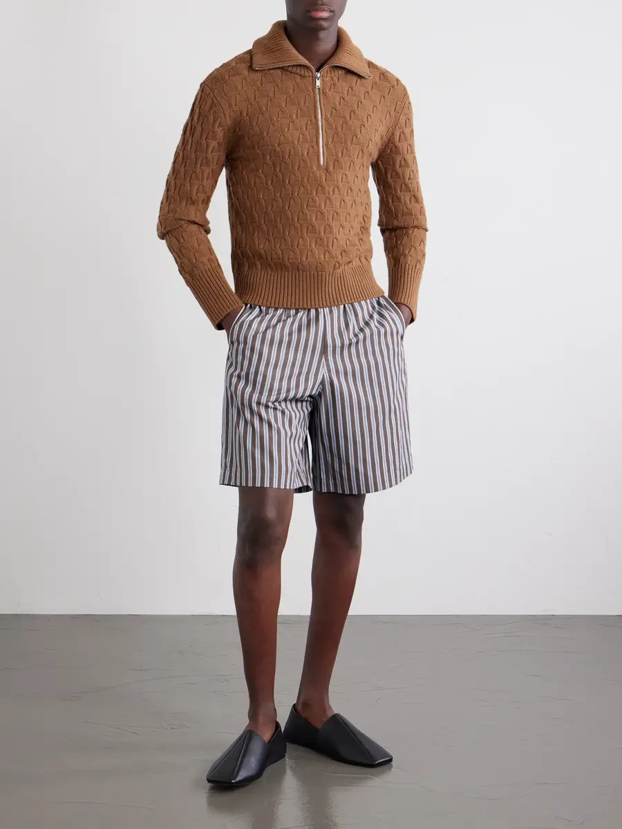 Wales Bonner Wool Half-Zip Sweater - Men | Thumbnail 2