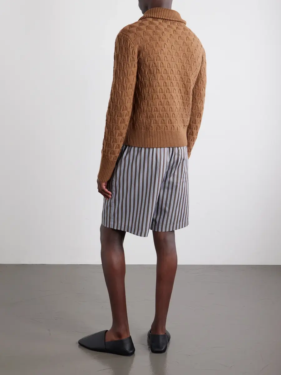 Wales Bonner Wool Half-Zip Sweater - Men | Thumbnail 4