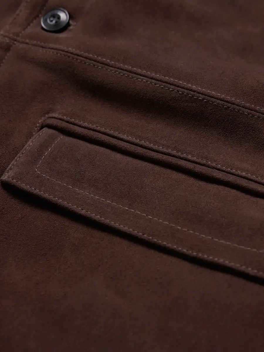 FrizmWORKS Leather-Trimmed Suede Jacket - Men | Thumbnail 6