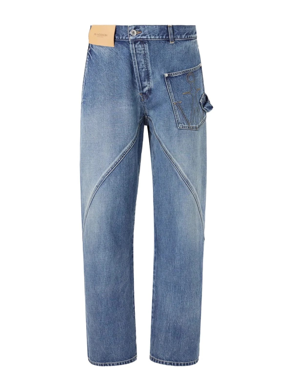 Twisted Logo-Debossed Straight-Leg Jeans - Men