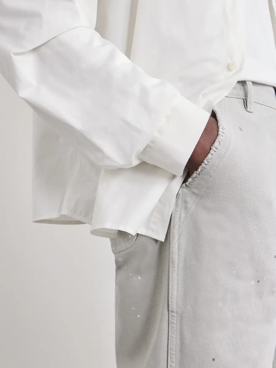 Maison Margiela Wide-Leg Paint-Splattered Cotton-Canvas Trousers - Men | Thumbnail 5 Maison Margiela Wide-Leg Paint-Splattered Cotton-Canvas Trousers - Men | Thumbnail 5