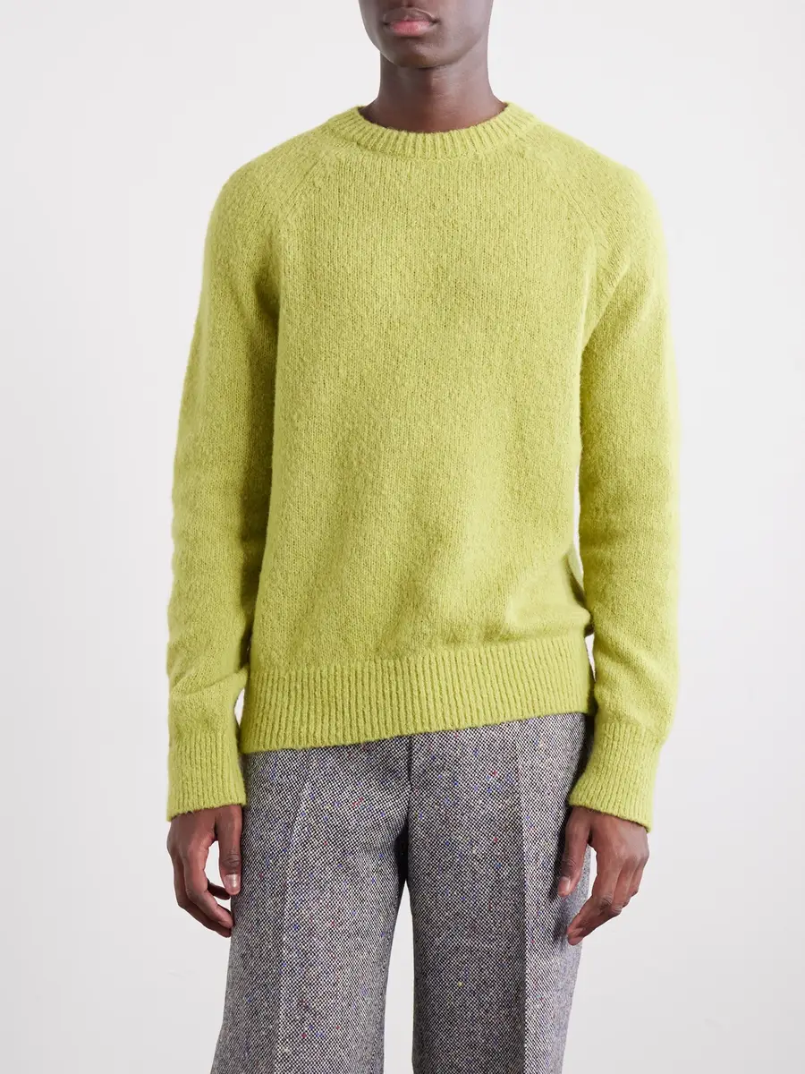 Dries Van Noten Brushed Alpaca-Blend Sweater - Men | Thumbnail 3 Dries Van Noten Brushed Alpaca-Blend Sweater - Men | Thumbnail 3