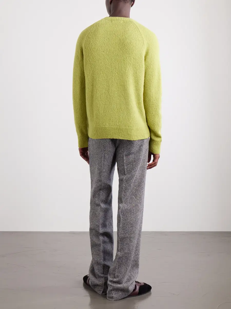Dries Van Noten Brushed Alpaca-Blend Sweater - Men | Thumbnail 4 Dries Van Noten Brushed Alpaca-Blend Sweater - Men | Thumbnail 4