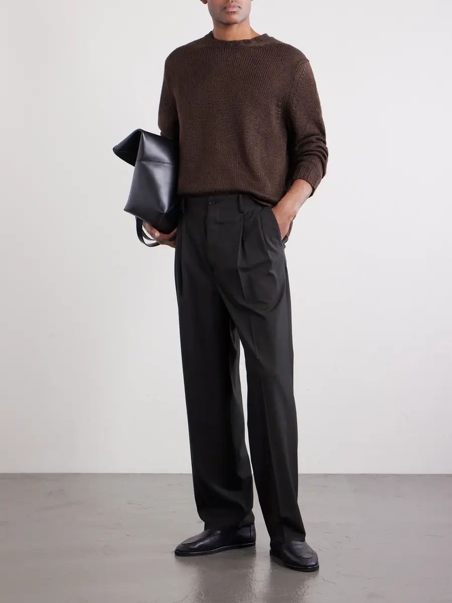 Kaptain Sunshine Straight-Leg Pleated Wool-Poplin Trousers - Men | Thumbnail 2 Kaptain Sunshine Straight-Leg Pleated Wool-Poplin Trousers - Men | Thumbnail 2