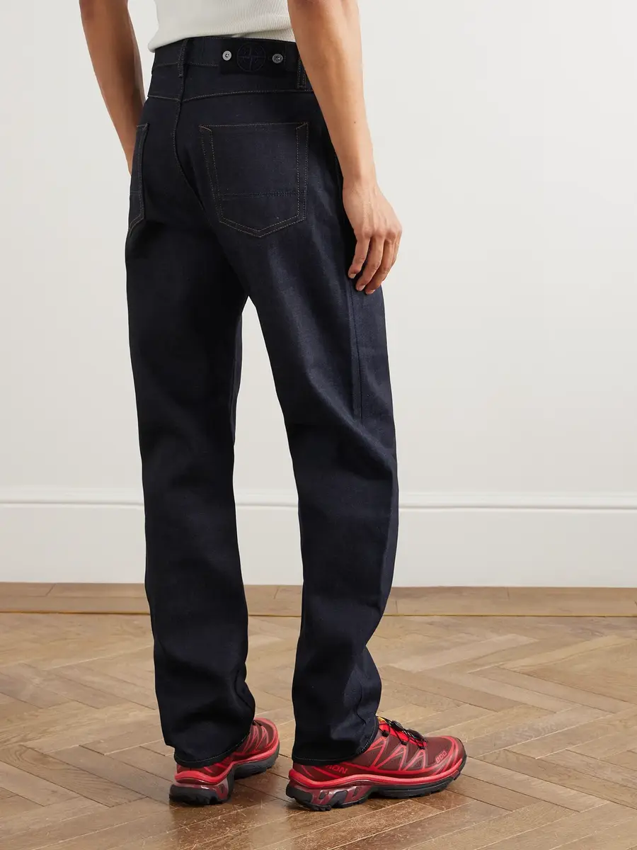 Stone Island DENIM Straight-Leg Raw Selvedge Jeans - Men | Thumbnail 4