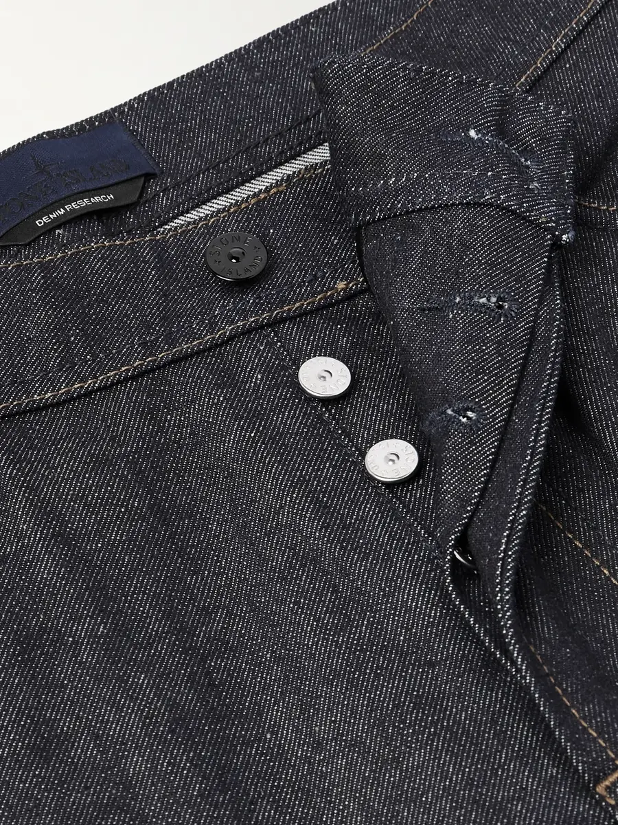 Stone Island DENIM Straight-Leg Raw Selvedge Jeans - Men | Thumbnail 6