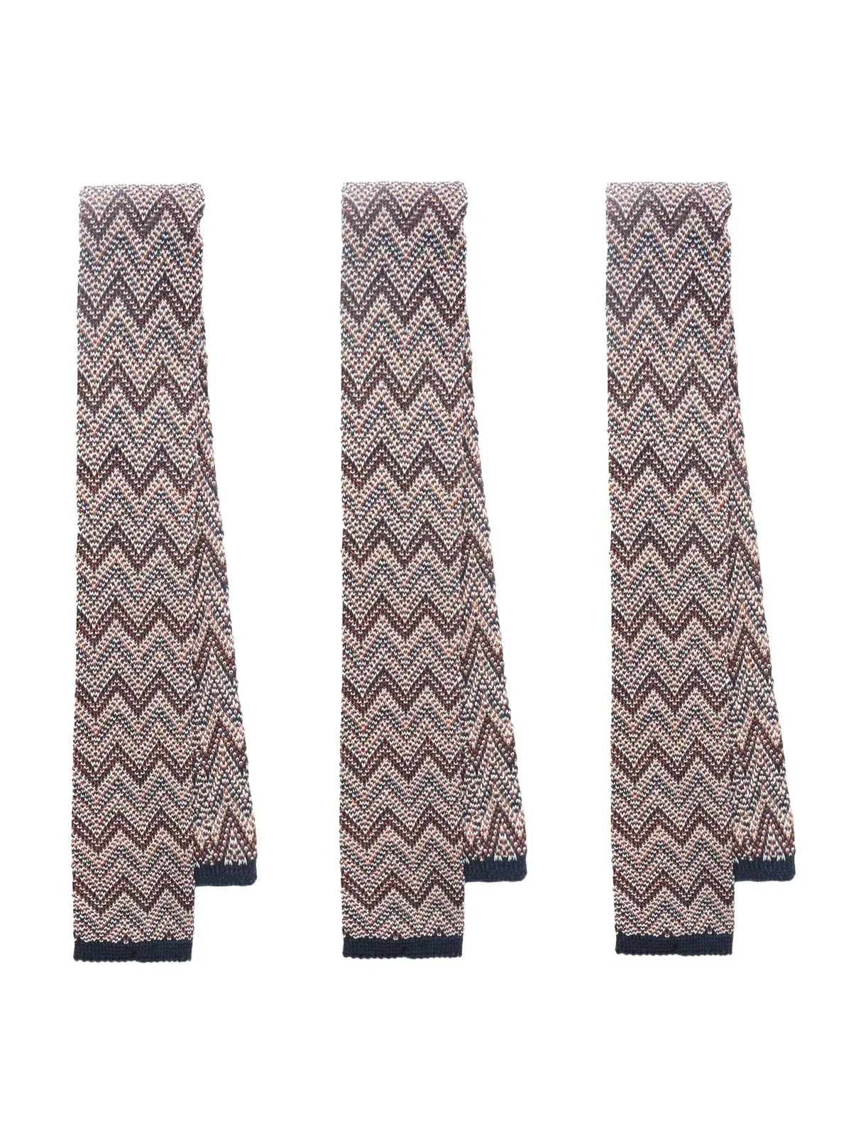 6cm Pack of Three Knitted Cotton and Silk-Blend Tie - Men 6cm Pack of Three Knitted Cotton and Silk-Blend Tie - Men
