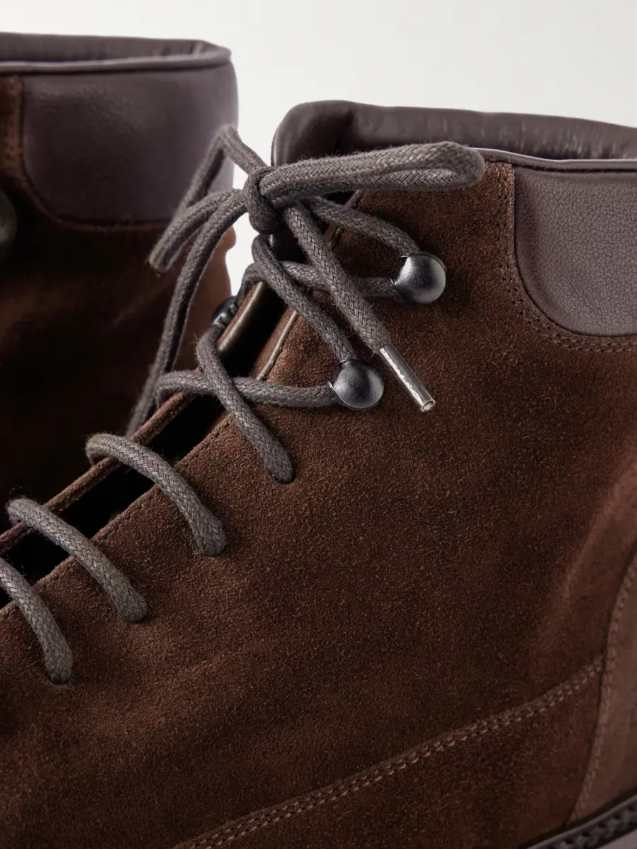 Common Projects Piuma Leather-Trimmed Suede Hiking Boots - Men | Thumbnail 5 Common Projects Piuma Leather-Trimmed Suede Hiking Boots - Men | Thumbnail 5