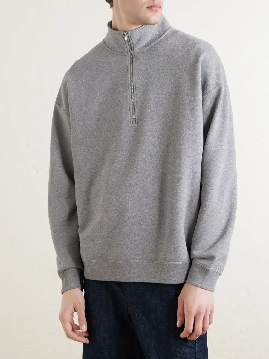 Canada Goose Rove Half-Zip Cotton-Jersey Sweater - Men | Thumbnail 3 Canada Goose Rove Half-Zip Cotton-Jersey Sweater - Men | Thumbnail 3