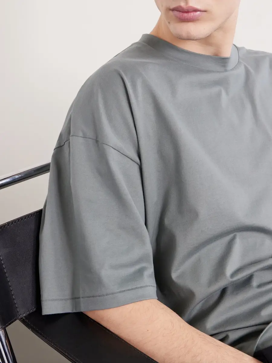 ATON Oversized Cotton-Jersey T-Shirt - Men | Thumbnail 5