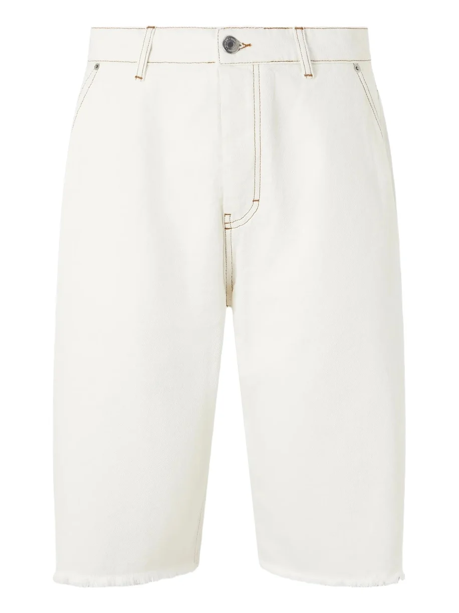 AMI PARIS Wide-Leg Denim Shorts - Men