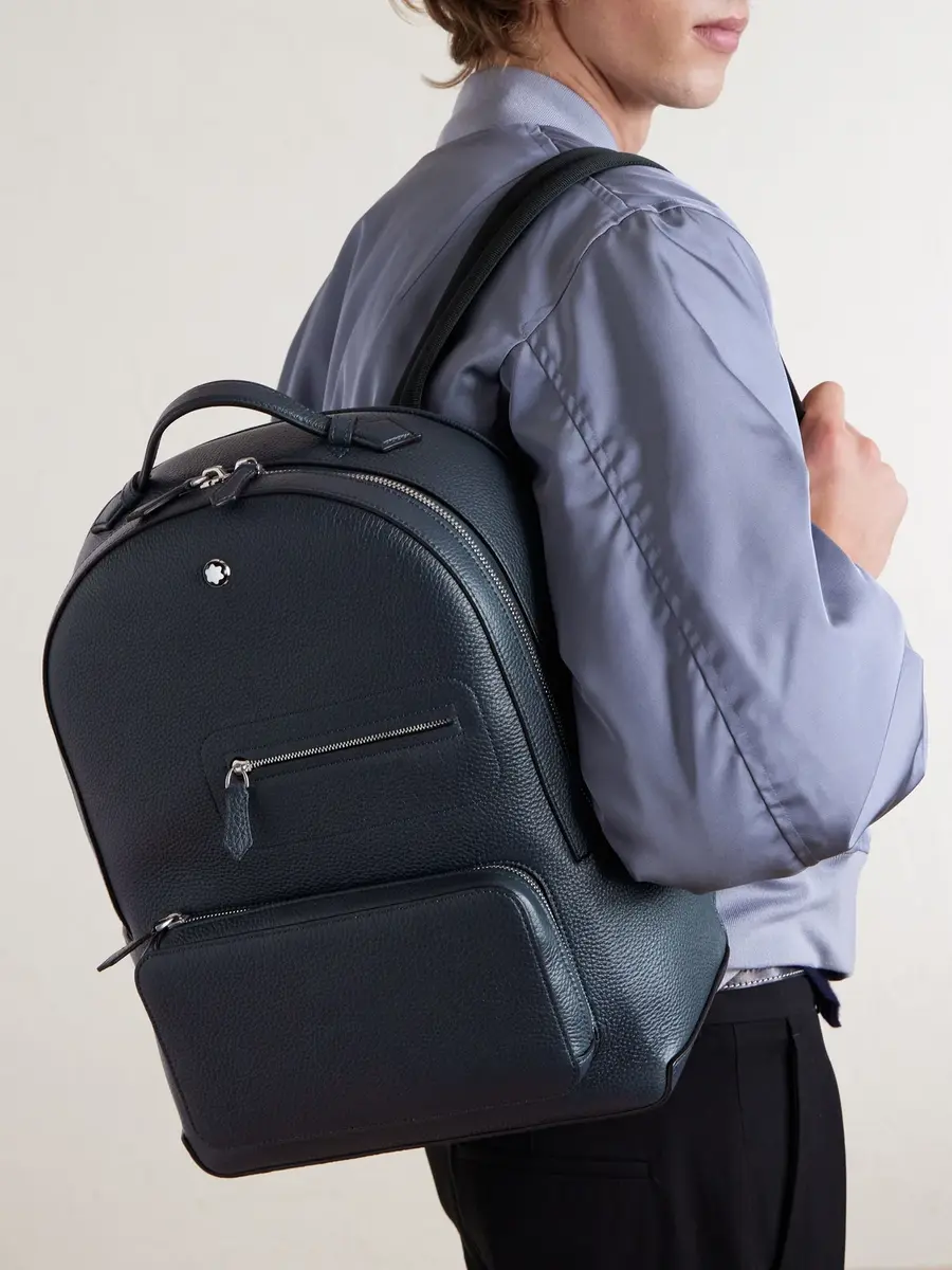 Montblanc Companion Full-Grain Leather Backpack - Men | Thumbnail 3 Montblanc Companion Full-Grain Leather Backpack - Men | Thumbnail 3